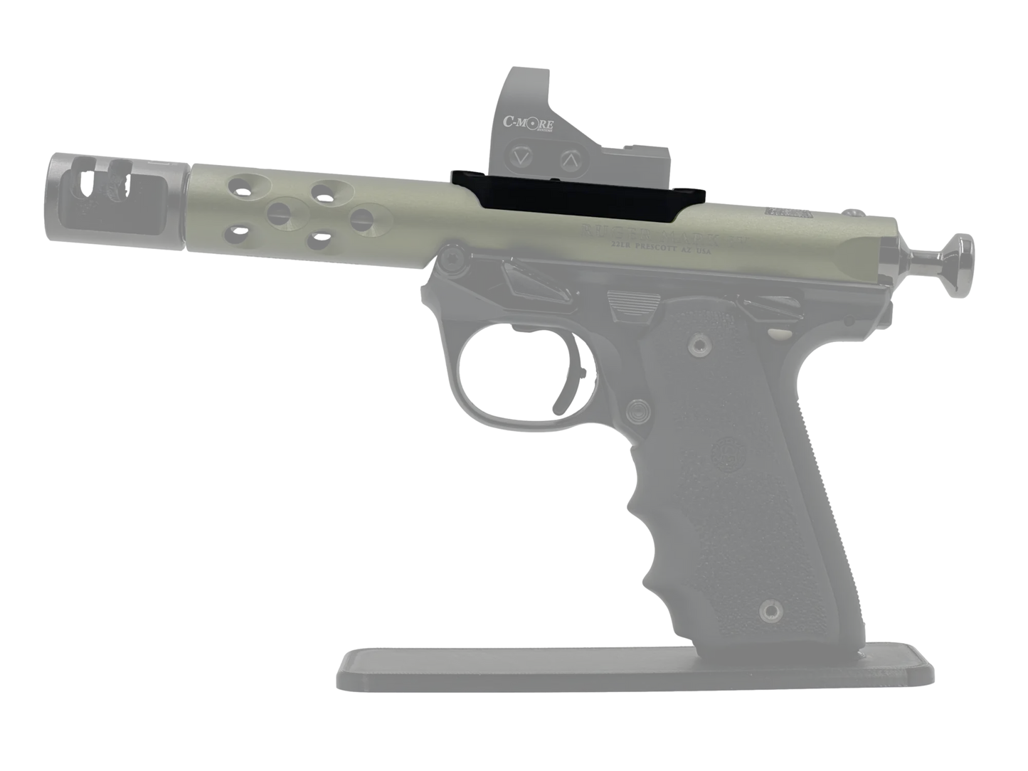 LowPro™ Low-Profile C-More Red Dot Mount for Ruger Mark I/II/III/IV