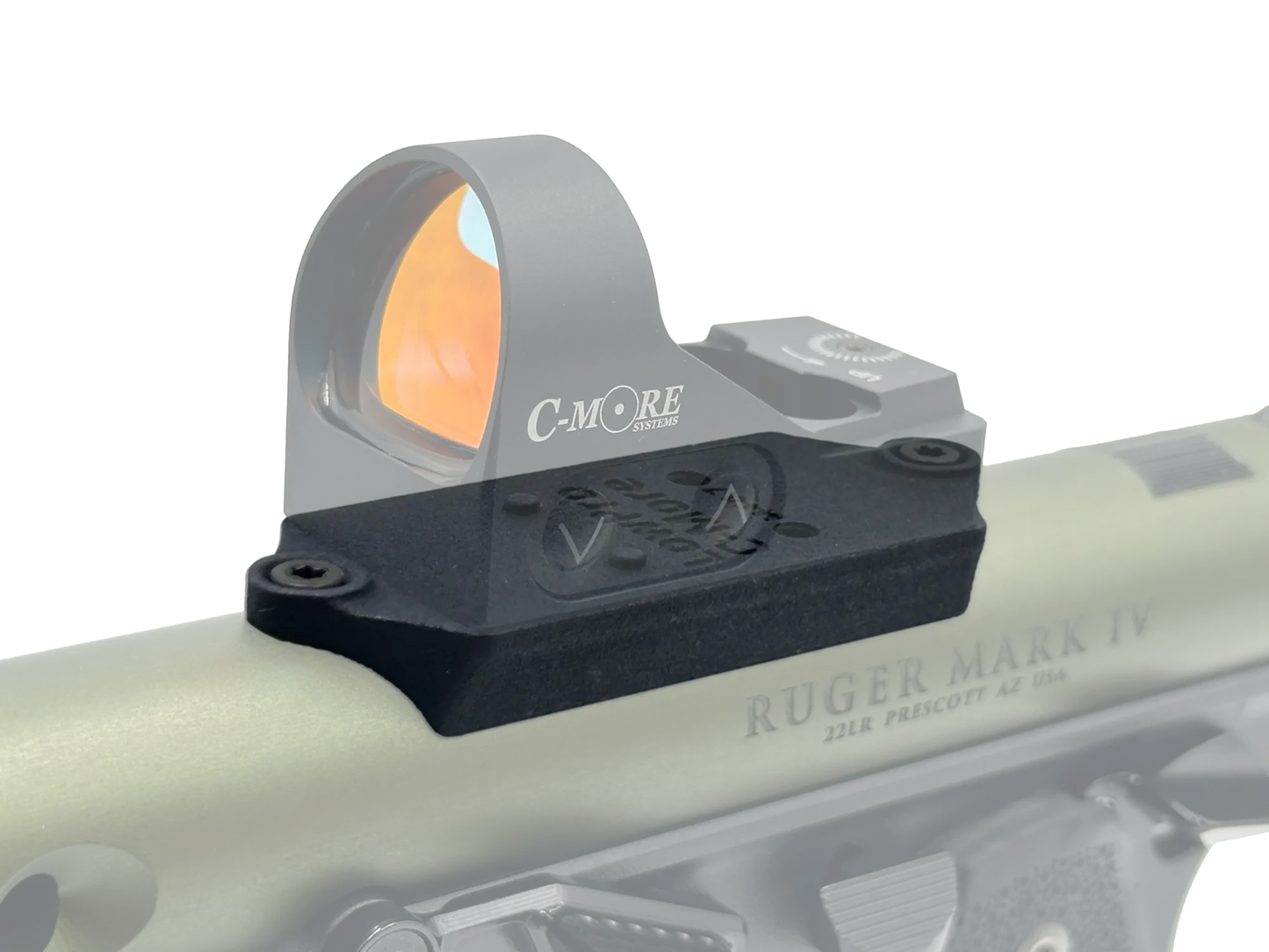 LowPro™ Low-Profile C-More Red Dot Mount for Ruger Mark I/II/III/IV