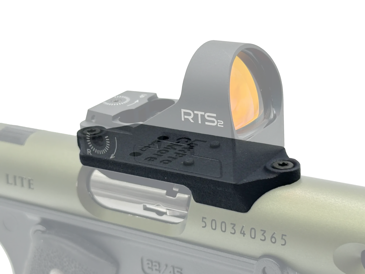 LowPro™ Low-Profile C-More Red Dot Mount for Ruger Mark I/II/III/IV