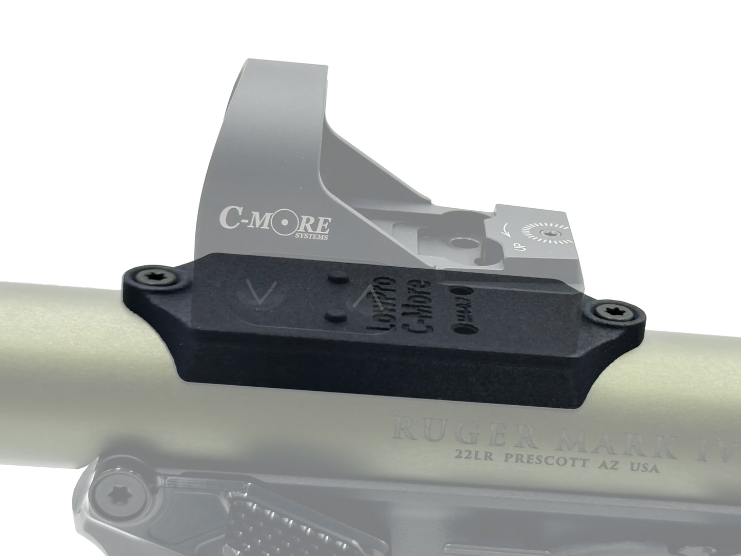 LowPro™ Low-Profile C-More Red Dot Mount for Ruger Mark I/II/III/IV