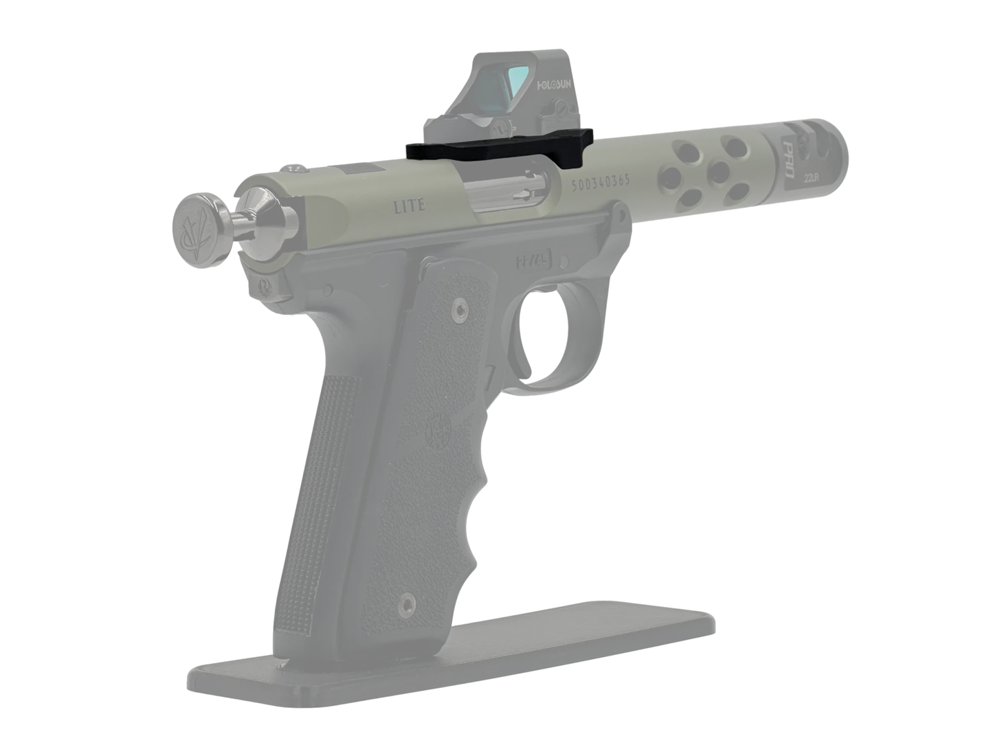 LowPro™ Low-Profile RMSc Red Dot Mount for Ruger Mark I/II/III/IV