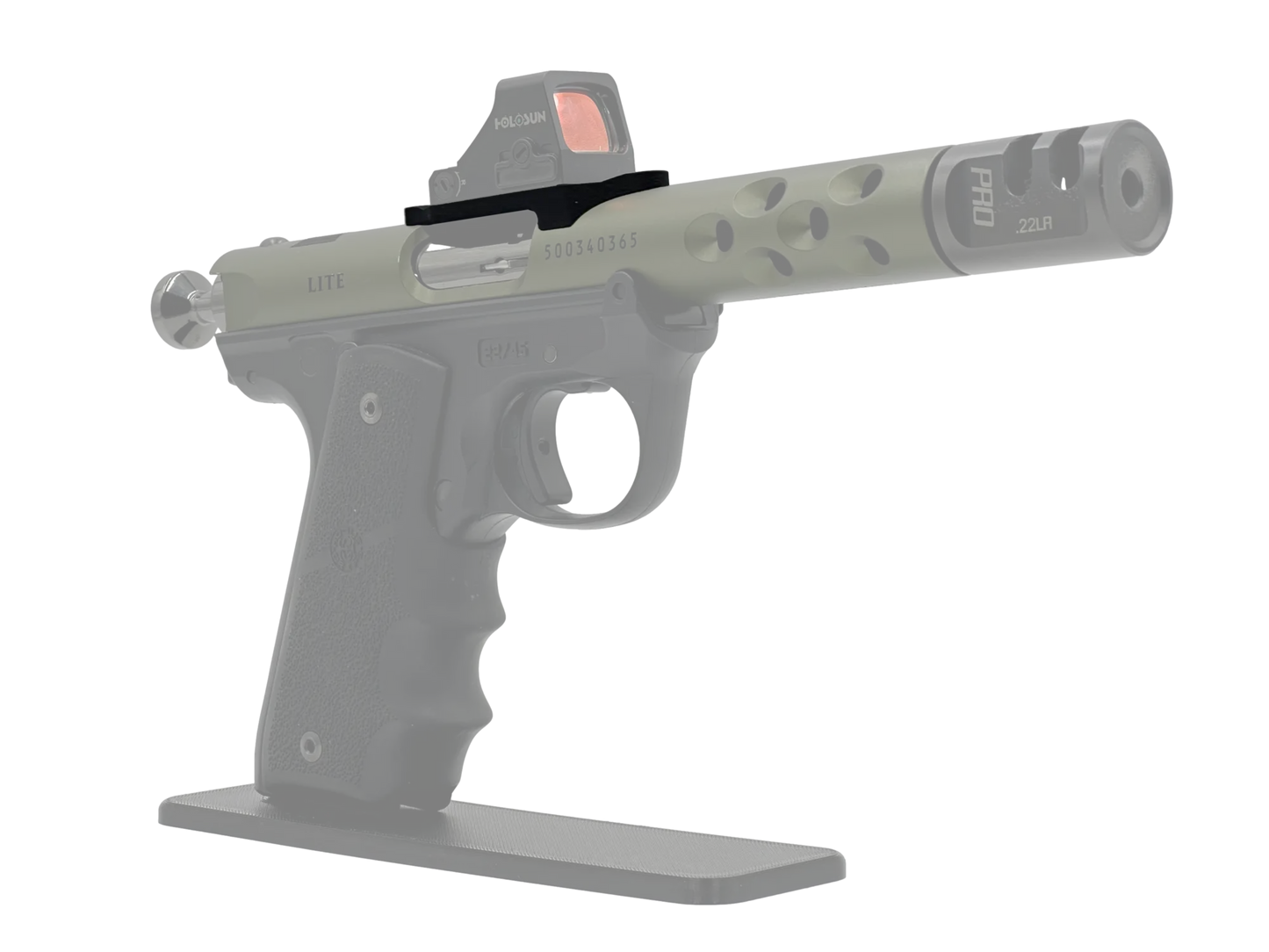 LowPro™ Low-Profile RMSc Red Dot Mount for Ruger Mark I/II/III/IV