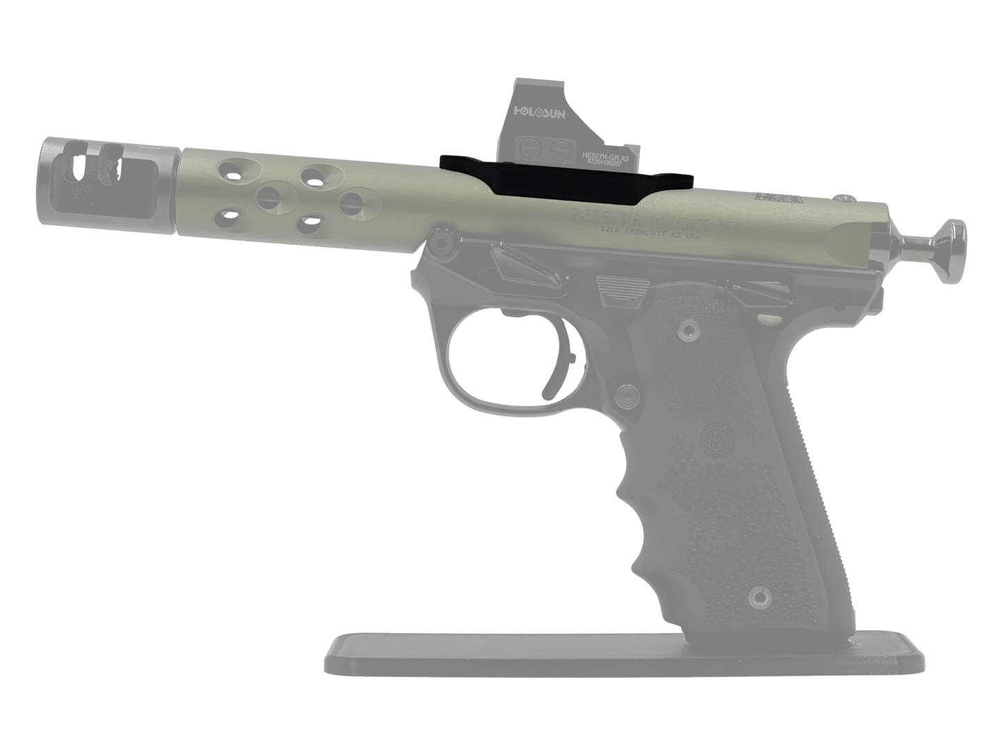 LowPro™ Low-Profile RMSc Red Dot Mount for Ruger Mark I/II/III/IV