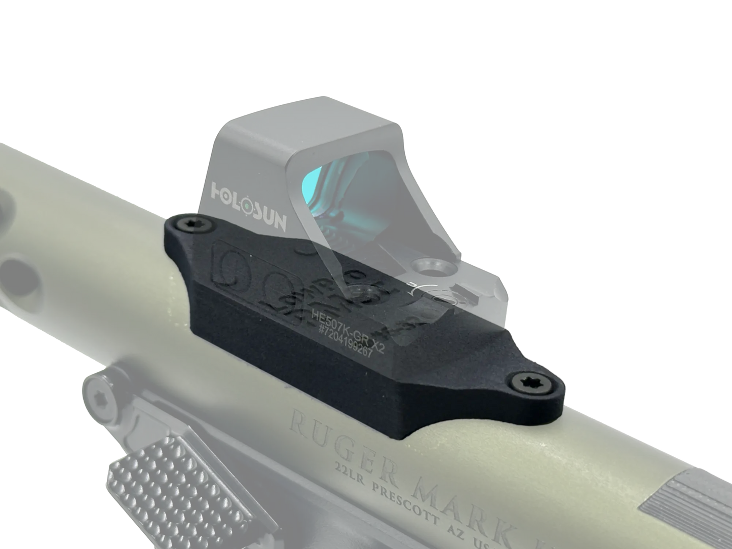 LowPro™ Low-Profile RMSc Red Dot Mount for Ruger Mark I/II/III/IV