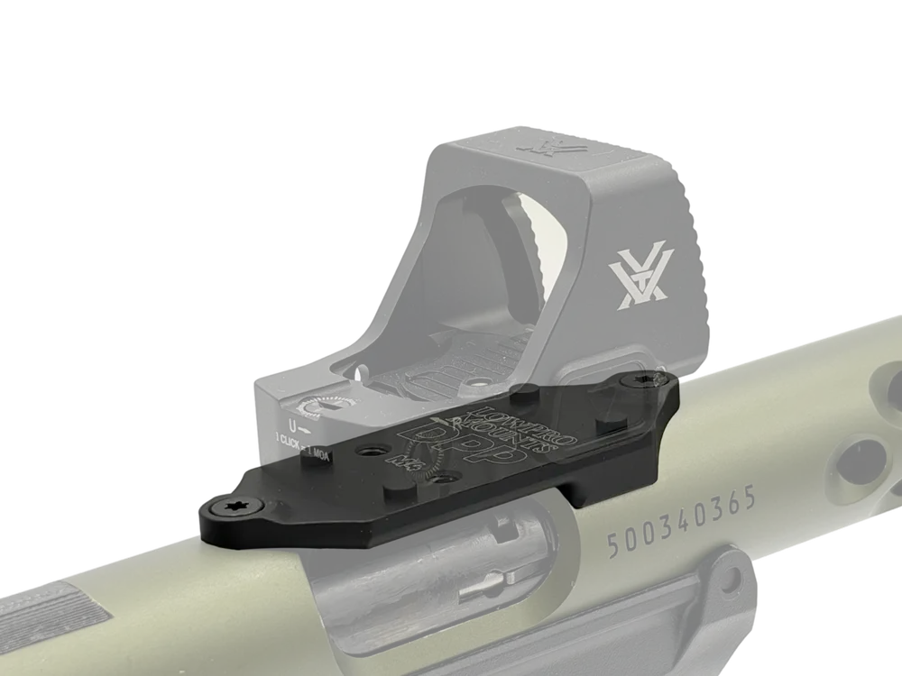 LowPro™ Low-Profile Aluminum DeltaPoint Pro (DPP) Red Dot Mount for Ruger Mark III & IV