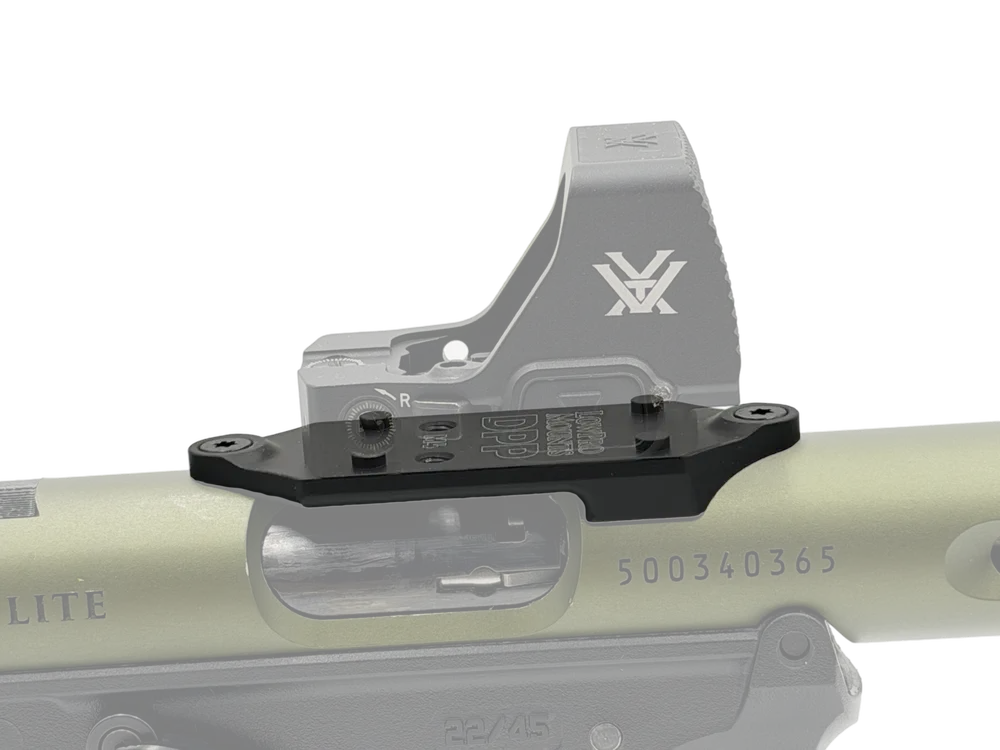 LowPro™ Low-Profile Aluminum DeltaPoint Pro (DPP) Red Dot Mount for Ruger Mark III & IV