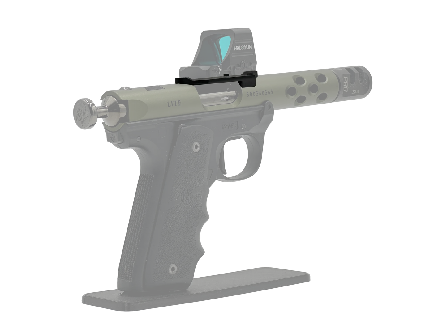 LowPro™ Low-Profile Aluminum RMR Red Dot Mount for Ruger Mark I/II/III/IV