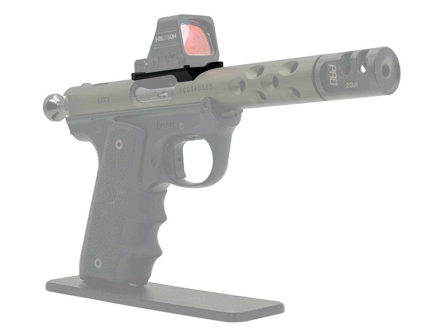 LowPro™ Low-Profile Aluminum RMR Red Dot Mount for Ruger Mark I/II/III/IV
