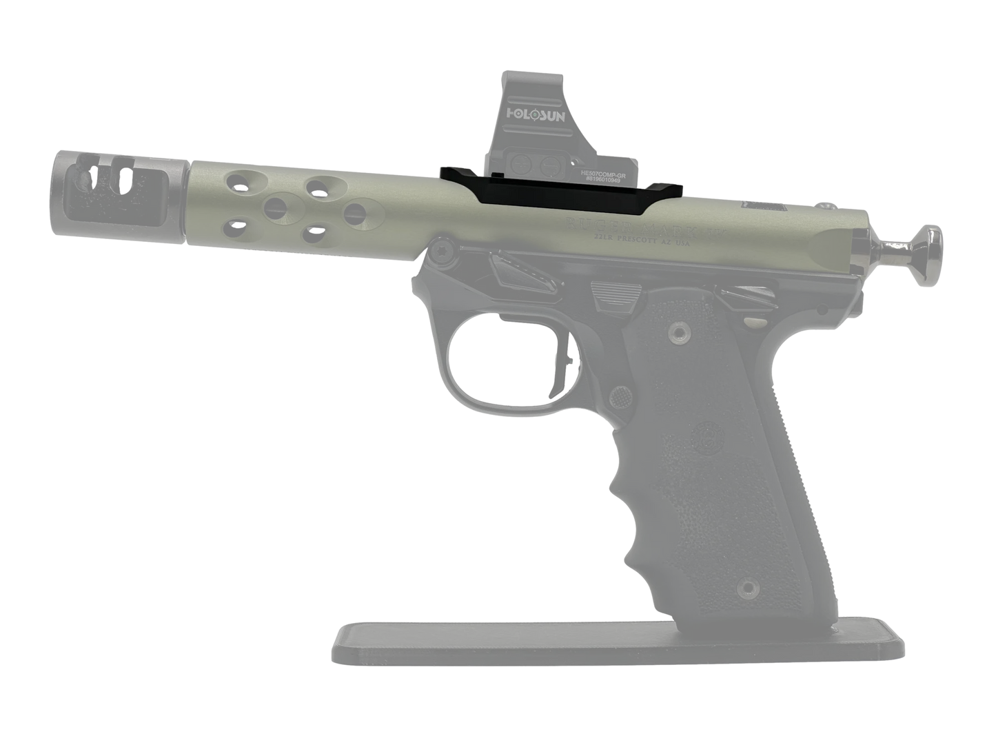 LowPro™ Low-Profile Aluminum RMR Red Dot Mount for Ruger Mark I/II/III/IV