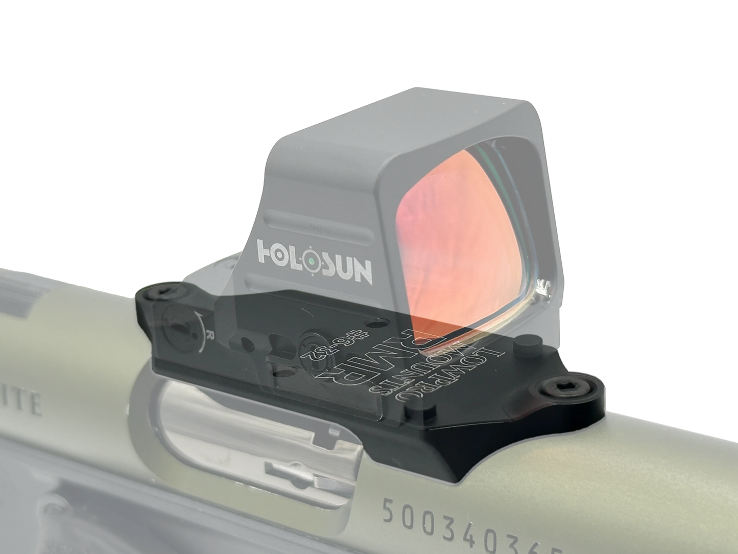 LowPro™ Low-Profile Aluminum RMR Red Dot Mount for Ruger Mark I/II/III/IV