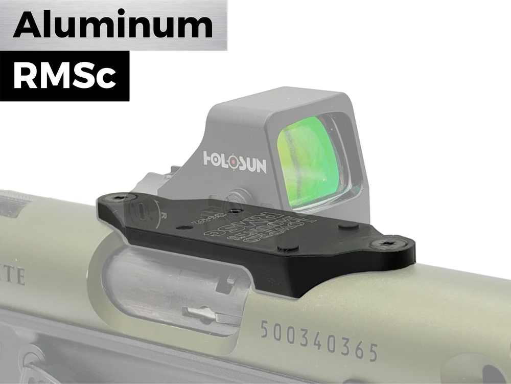LowPro™ Low-Profile Aluminum RMSc Red Dot Mount for Ruger Mark III & IV