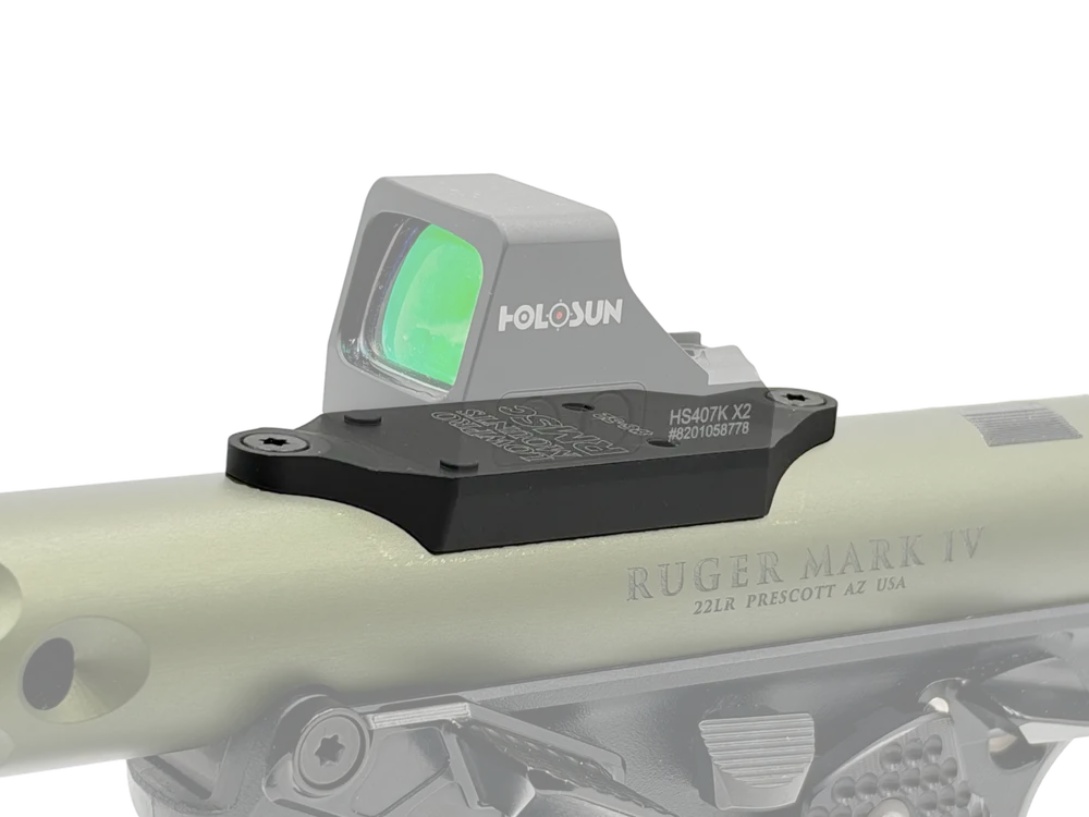 LowPro™ Low-Profile Aluminum RMSc Red Dot Mount for Ruger Mark III & IV