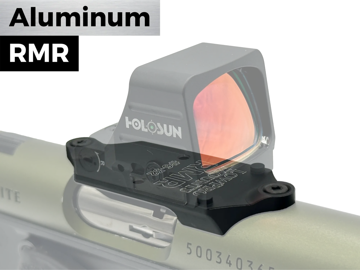 Low Mounted Rmr LowPro™ Low-Profile Aluminum RMR Red Dot Mount for Ruger Mark I/II/III ...