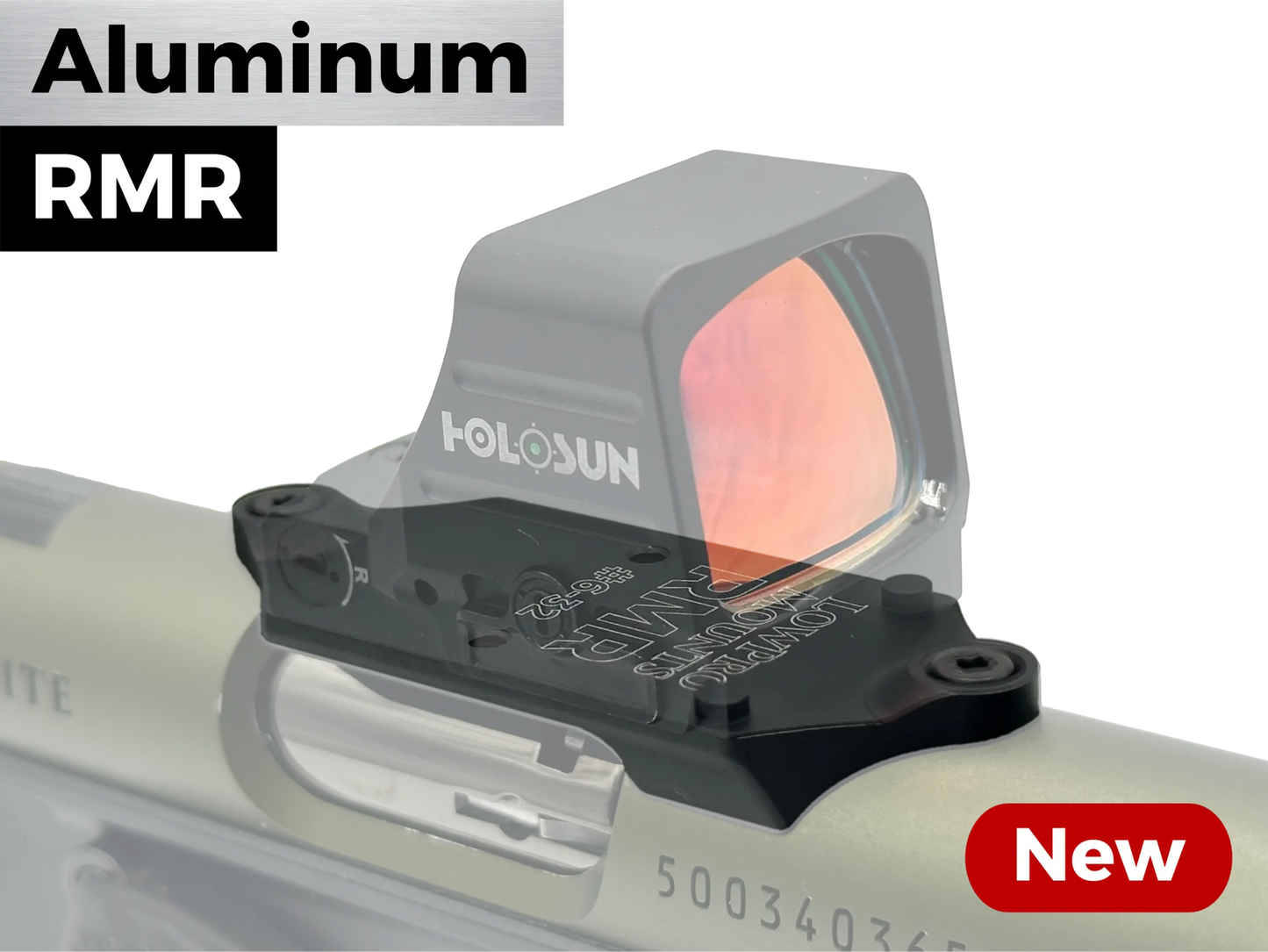 LowPro™ Low-Profile Aluminum RMR Red Dot Mount for Ruger Mark I/II/III/IV