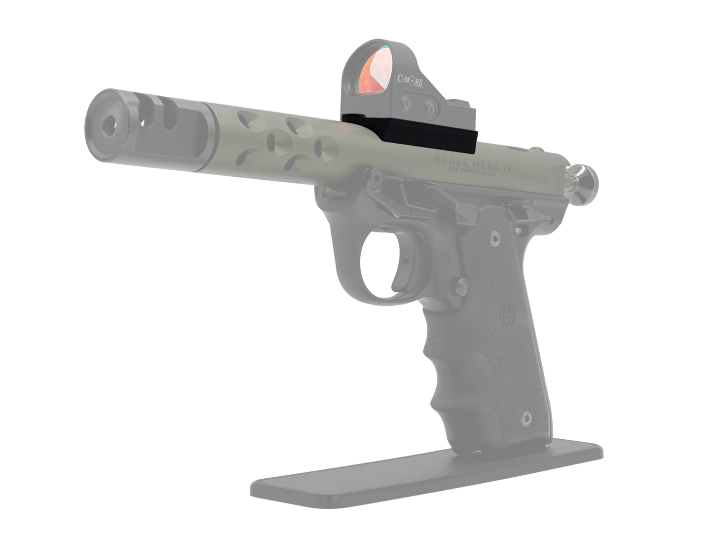 LowPro™ Low-Profile C-More Red Dot Mount for Ruger Mark I/II/III/IV