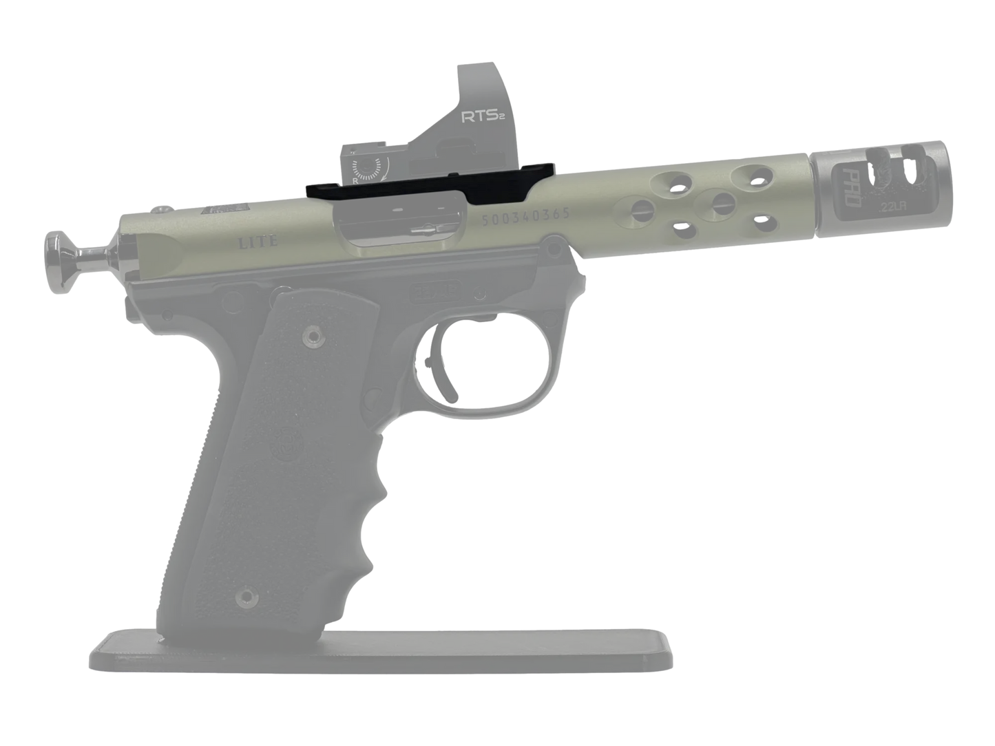 LowPro™ Low-Profile C-More Red Dot Mount for Ruger Mark I/II/III/IV