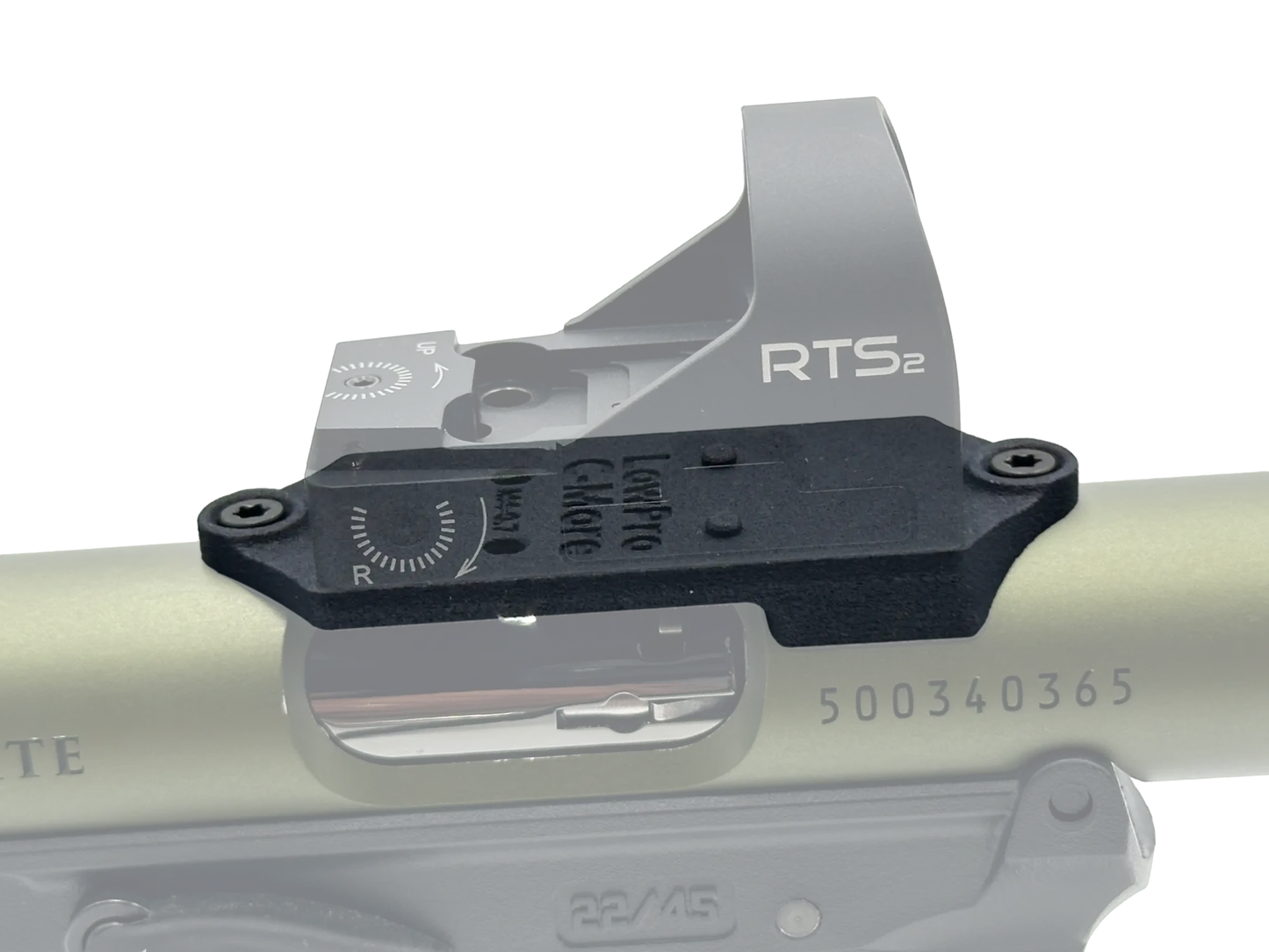 LowPro™ Low-Profile C-More Red Dot Mount for Ruger Mark I/II/III/IV