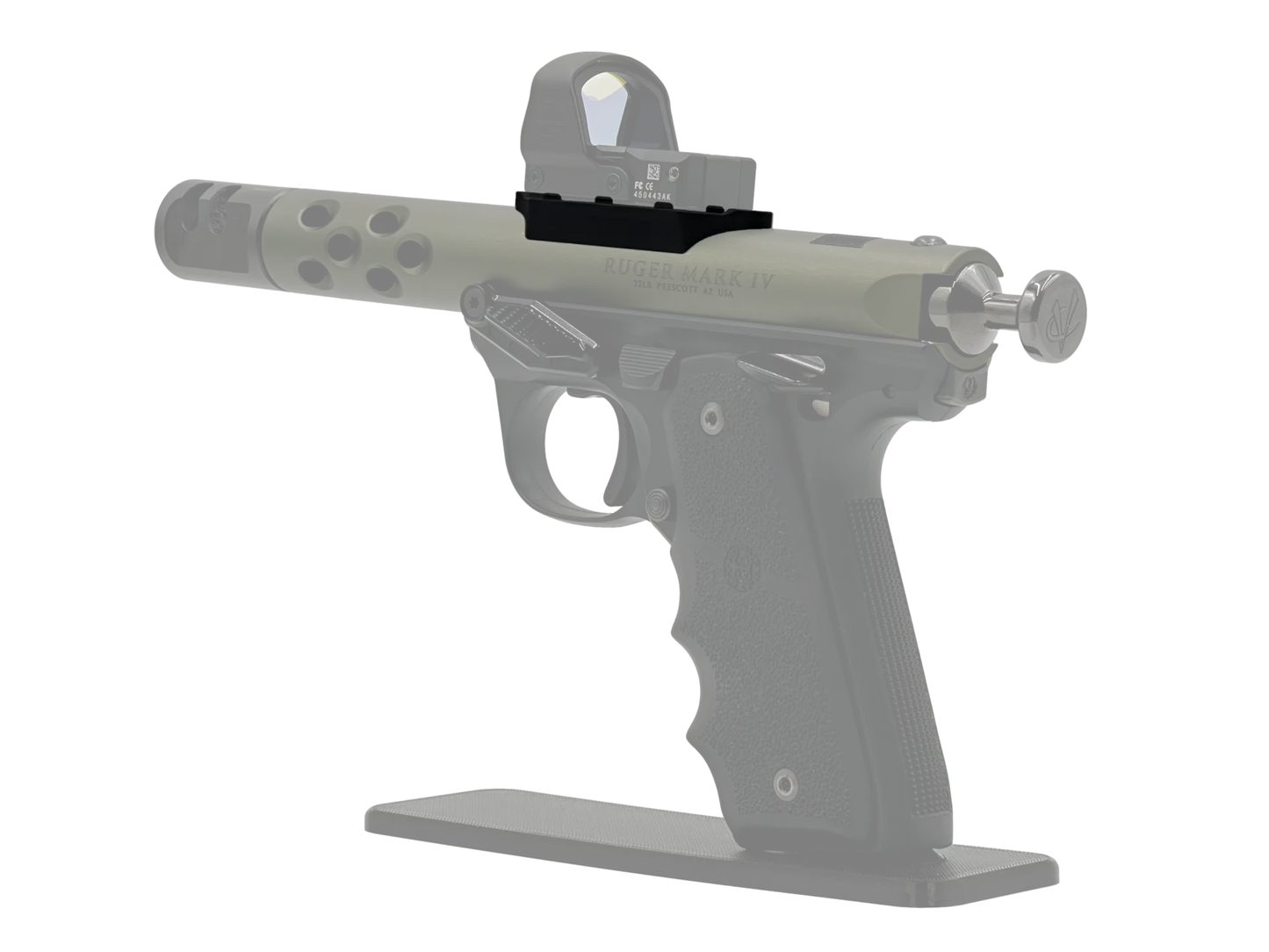 LowPro™ Low-Profile DeltaPoint Pro (DPP) Red Dot Mount for Ruger Mark I/II/III/IV