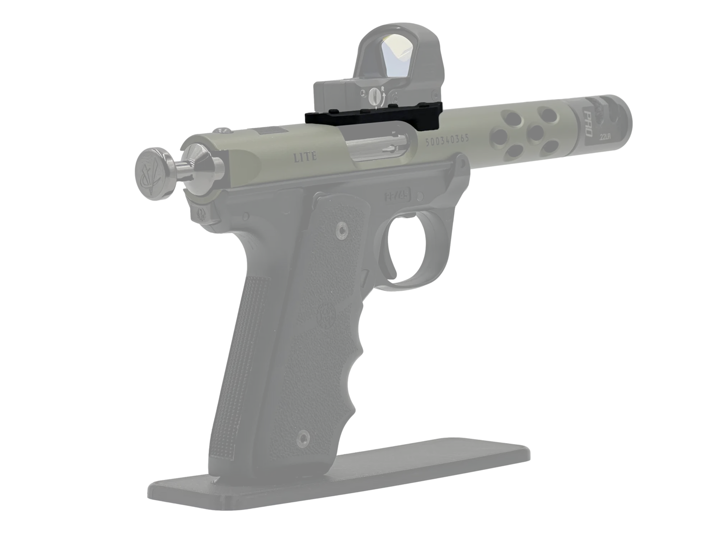 LowPro™ Low-Profile DeltaPoint Pro (DPP) Red Dot Mount for Ruger Mark I/II/III/IV