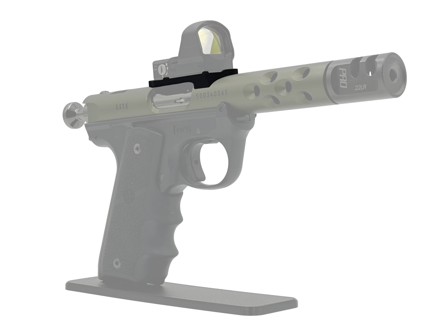 LowPro™ Low-Profile DeltaPoint Pro (DPP) Red Dot Mount for Ruger Mark I/II/III/IV