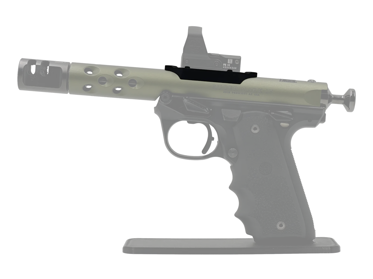 LowPro™ Low-Profile DeltaPoint Pro (DPP) Red Dot Mount for Ruger Mark I/II/III/IV