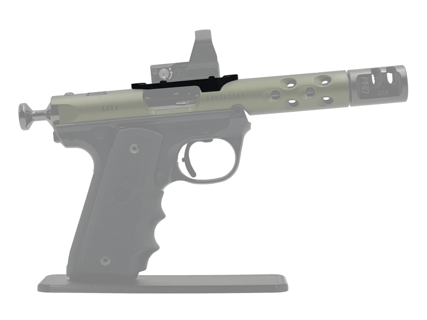 LowPro™ Low-Profile DeltaPoint Pro (DPP) Red Dot Mount for Ruger Mark I/II/III/IV