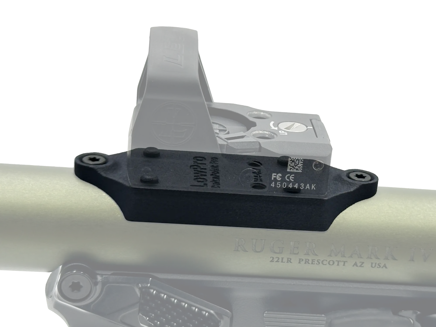 LowPro™ Low-Profile DeltaPoint Pro (DPP) Red Dot Mount for Ruger Mark I/II/III/IV