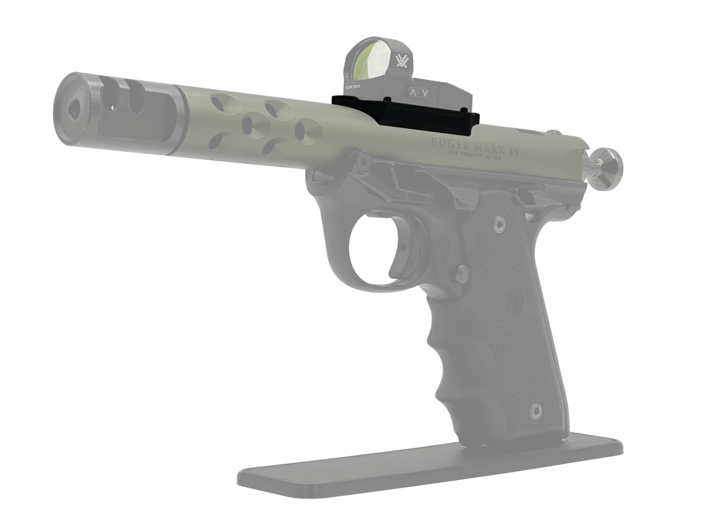 LowPro™ Low-Profile Docter/Noblex Red Dot Mount for Ruger Mark I/II/III/IV