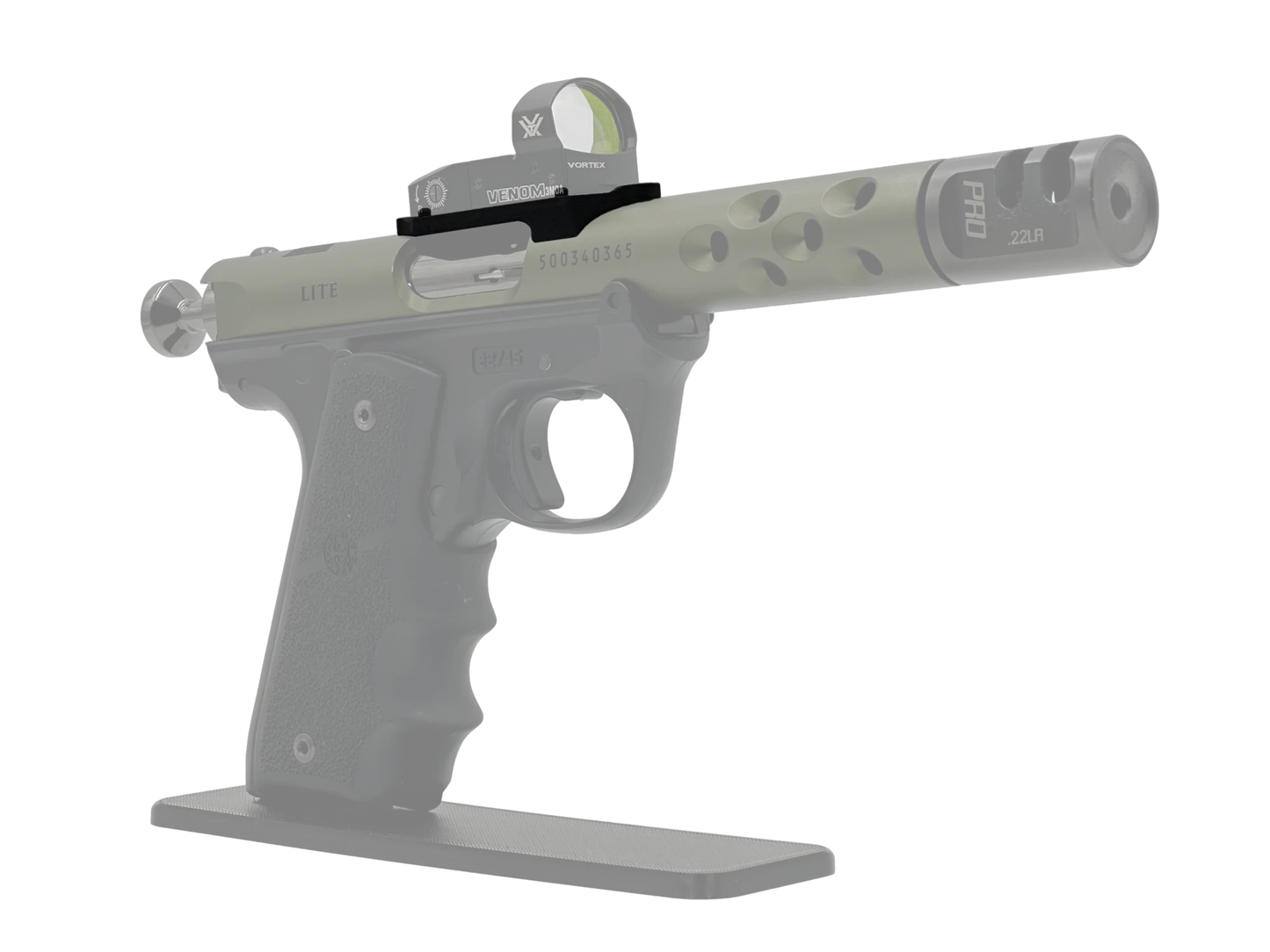 LowPro™ Low-Profile Docter/Noblex Red Dot Mount for Ruger Mark I/II/III/IV