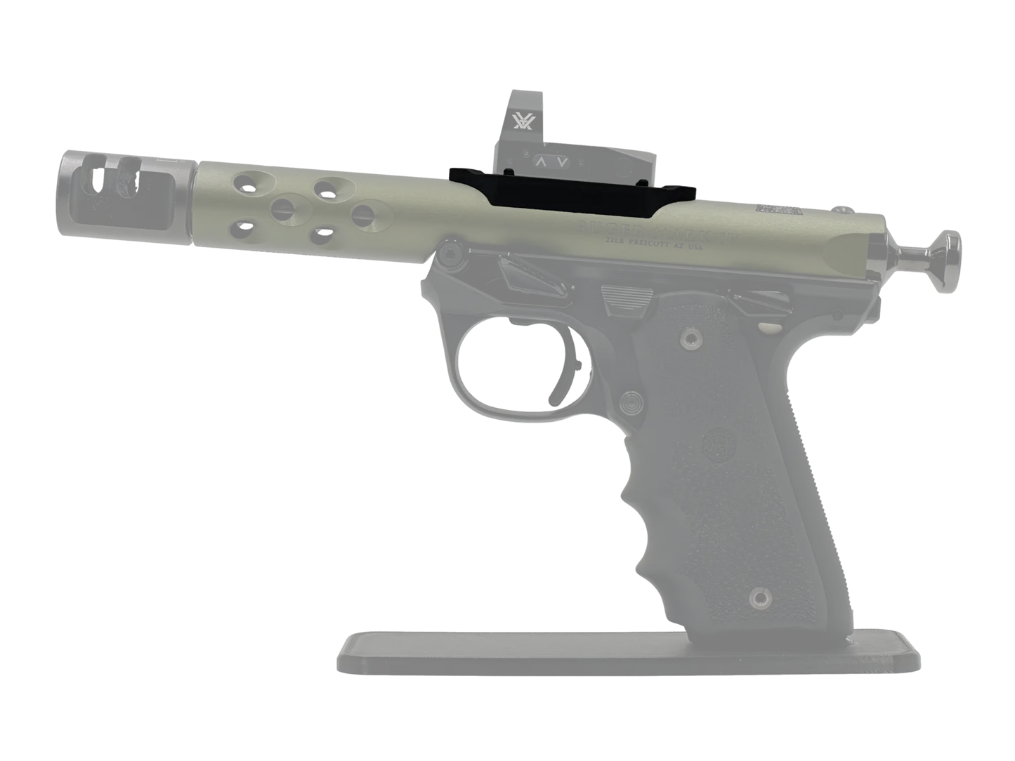 LowPro™ Low-Profile Docter/Noblex Red Dot Mount for Ruger Mark I/II/III/IV