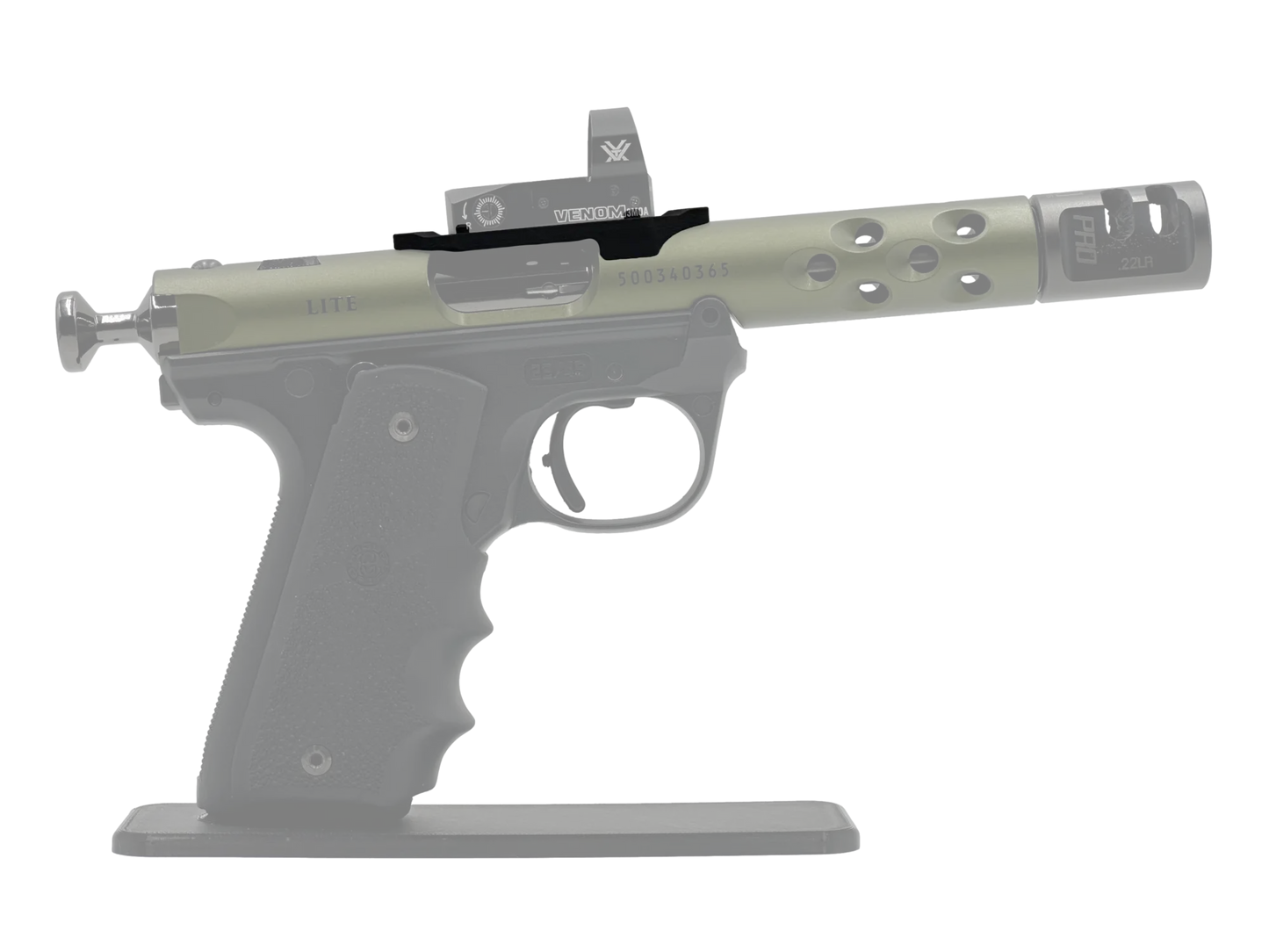 LowPro™ Low-Profile Docter/Noblex Red Dot Mount for Ruger Mark I/II/III/IV