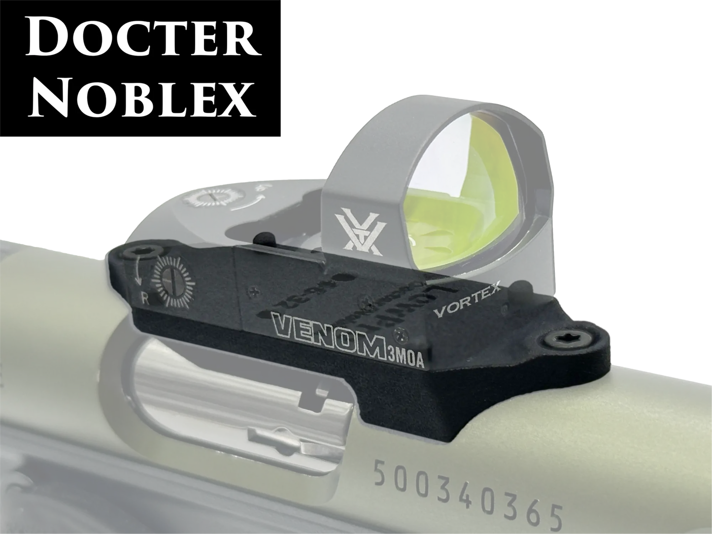 LowPro™ Low-Profile Docter/Noblex Red Dot Mount for Ruger Mark I/II/III/IV