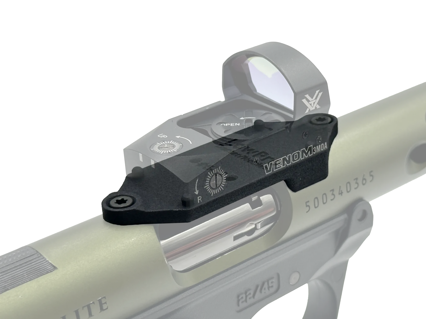 LowPro™ Low-Profile Docter/Noblex Red Dot Mount for Ruger Mark I/II/III/IV