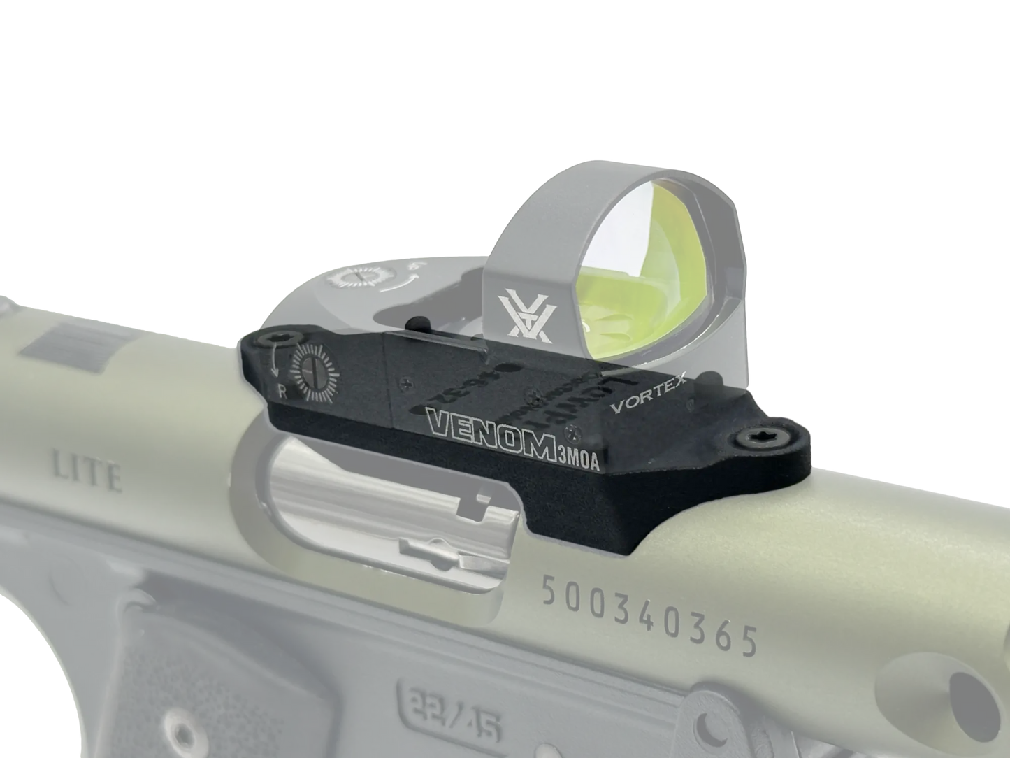 LowPro™ Low-Profile Docter/Noblex Red Dot Mount for Ruger Mark I/II/III/IV