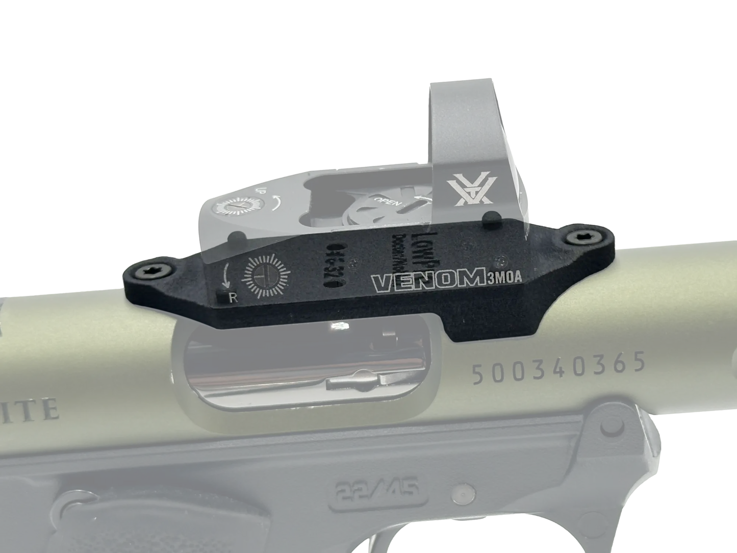 LowPro™ Low-Profile Docter/Noblex Red Dot Mount for Ruger Mark I/II/III/IV