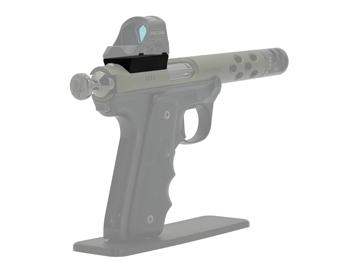 LowPro™ Low-Profile Dovetail RMR Red Dot Mount for Ruger Mark I/II/III/IV