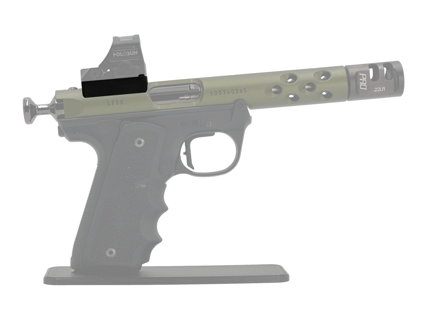 LowPro™ Low-Profile Dovetail RMR Red Dot Mount for Ruger Mark I/II/III/IV