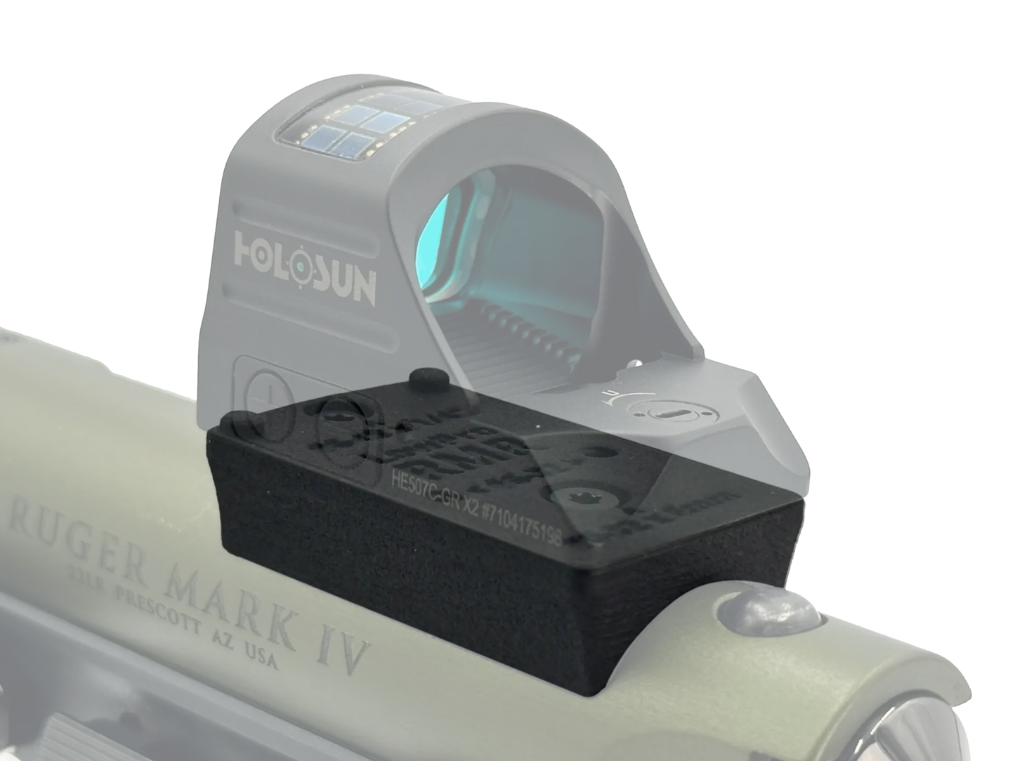 LowPro™ Low-Profile Dovetail RMR Red Dot Mount for Ruger Mark I/II/III/IV