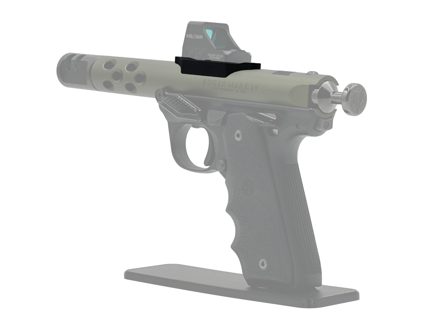 LowPro™ Low-Profile RMSc Red Dot Mount for Ruger Mark I/II/III/IV