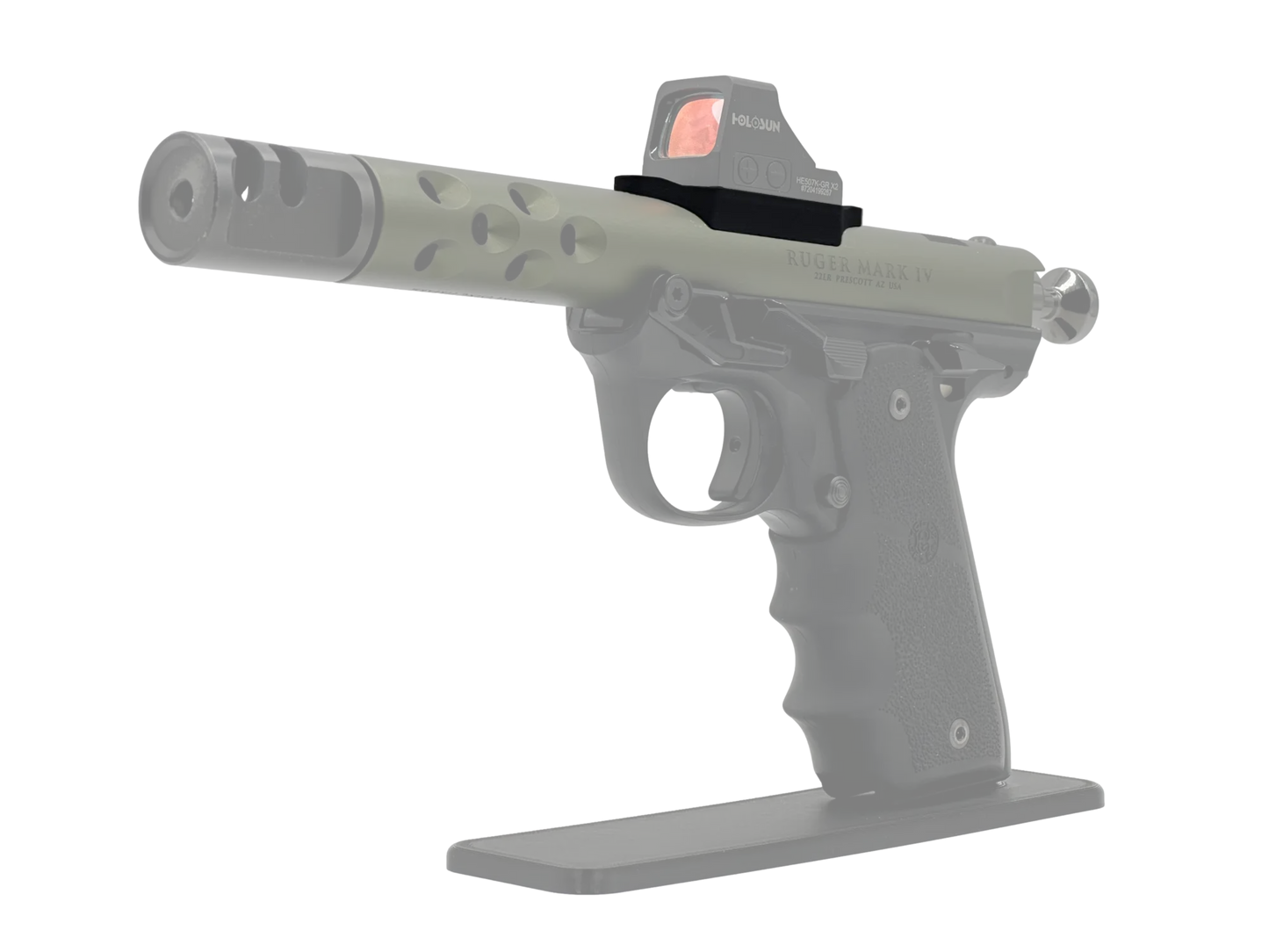 LowPro™ Low-Profile RMSc Red Dot Mount for Ruger Mark I/II/III/IV