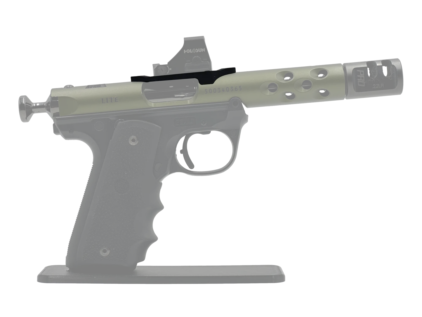 LowPro™ Low-Profile RMSc Red Dot Mount for Ruger Mark I/II/III/IV