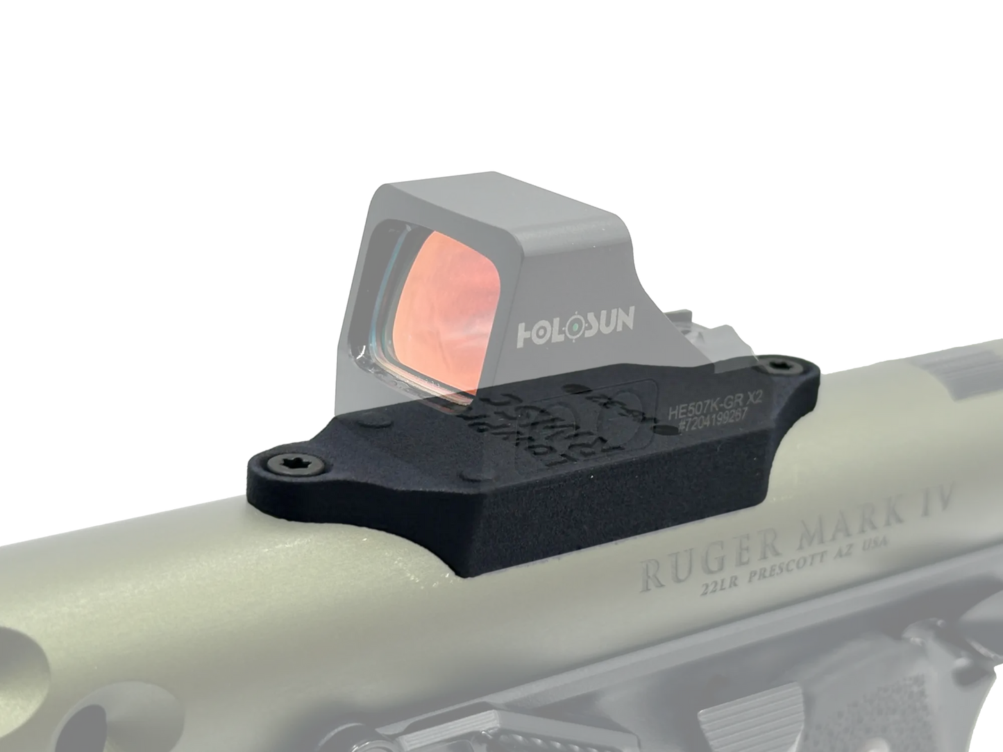 LowPro™ Low-Profile RMSc Red Dot Mount for Ruger Mark I/II/III/IV
