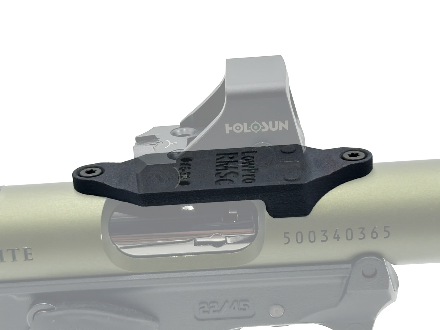 LowPro™ Low-Profile RMSc Red Dot Mount for Ruger Mark I/II/III/IV